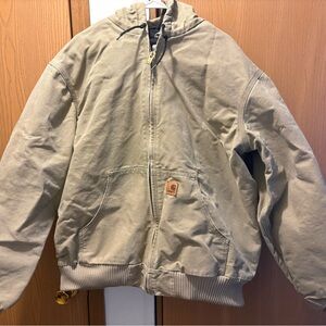 Carhartt Beige Zip-Up Jacket